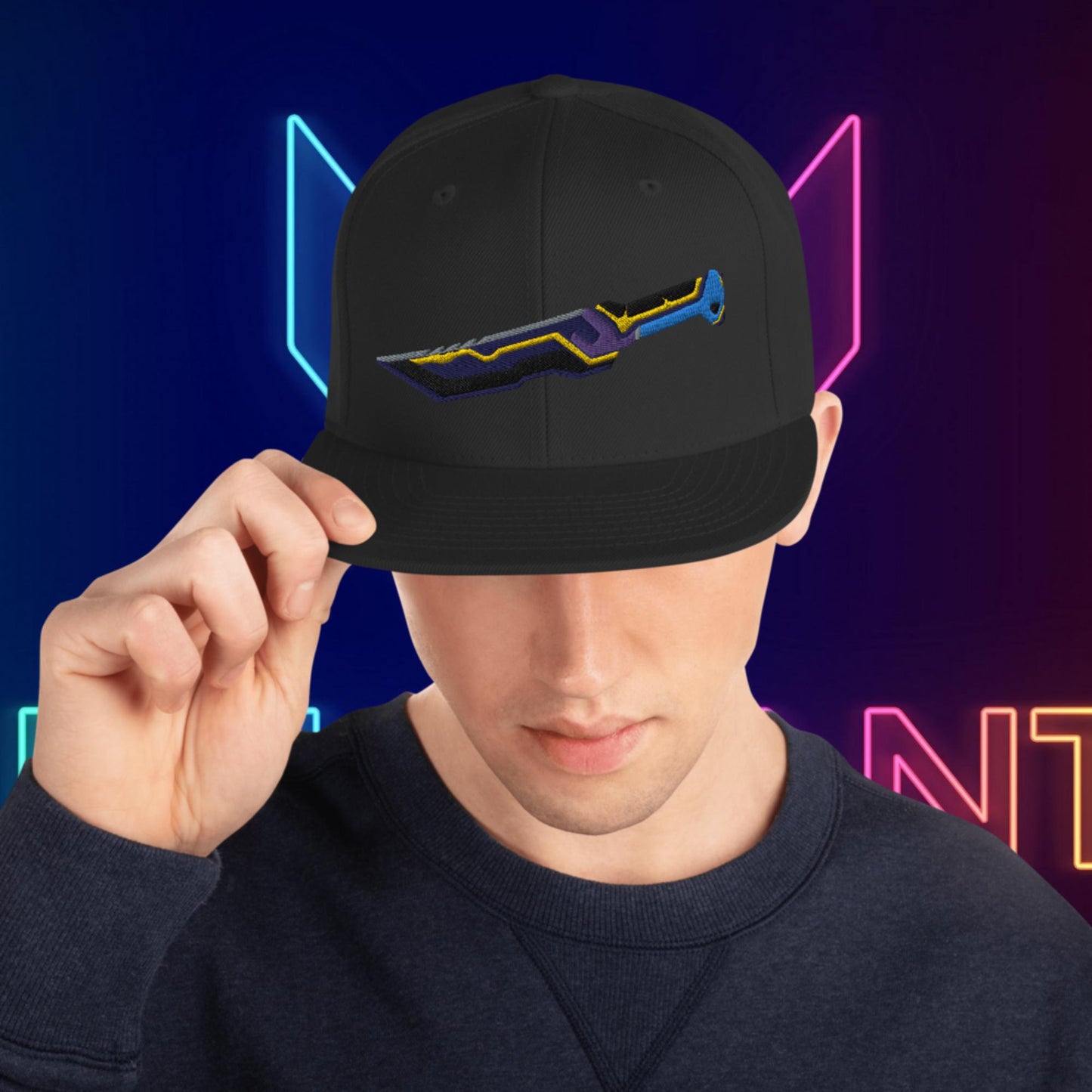 Glitchpop Dagger Snapback Hat