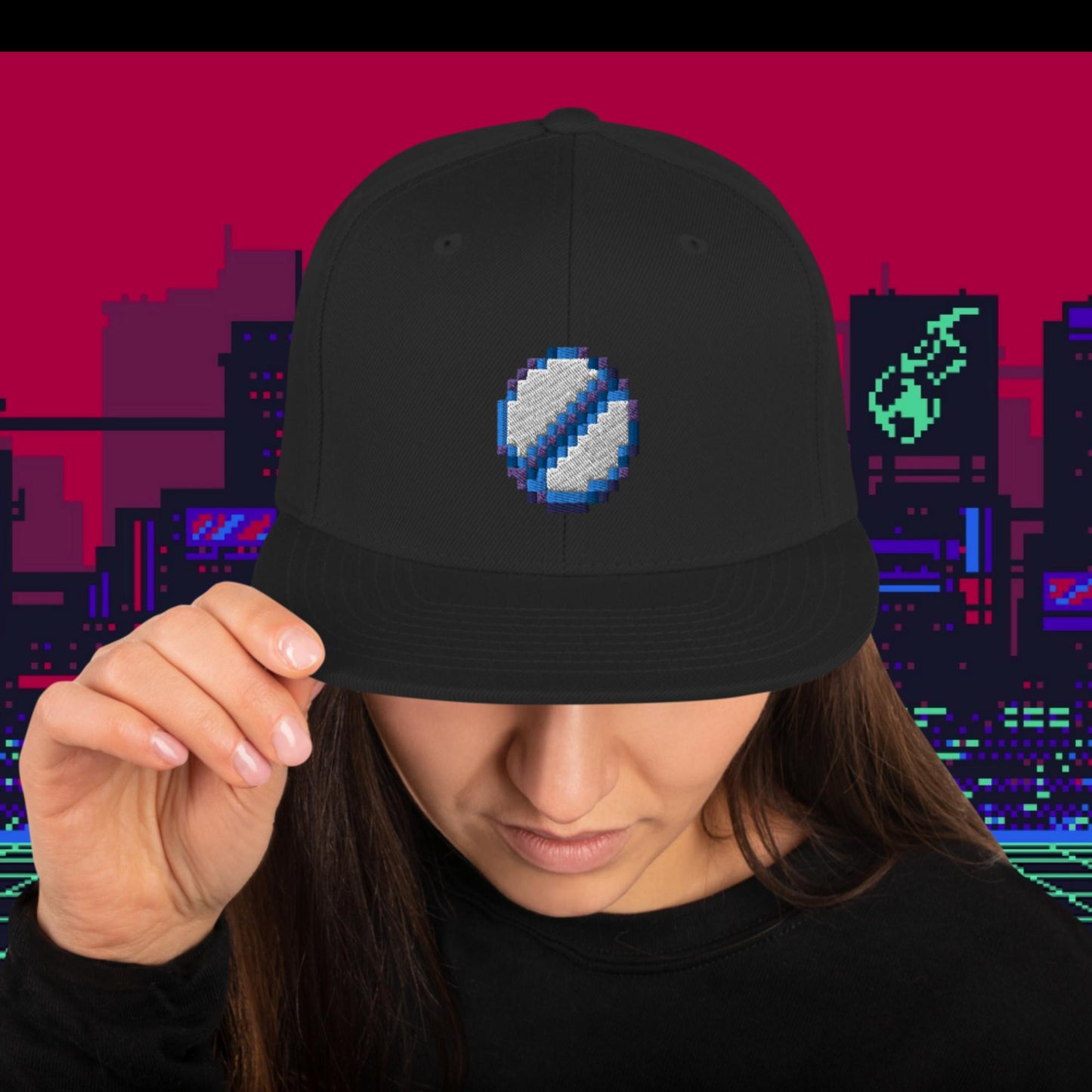 Pixel Pill Snapback Hat