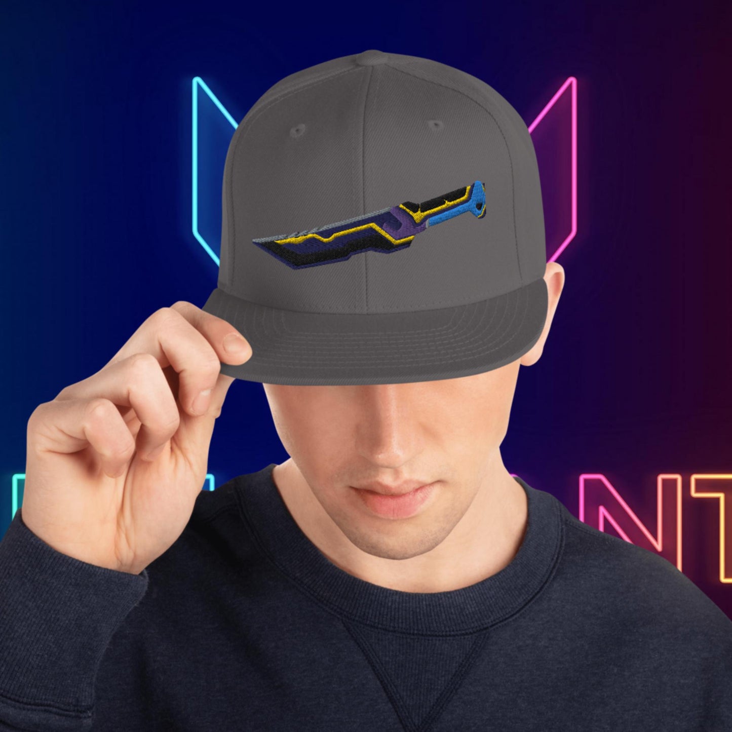 Glitchpop Dagger Snapback Hat