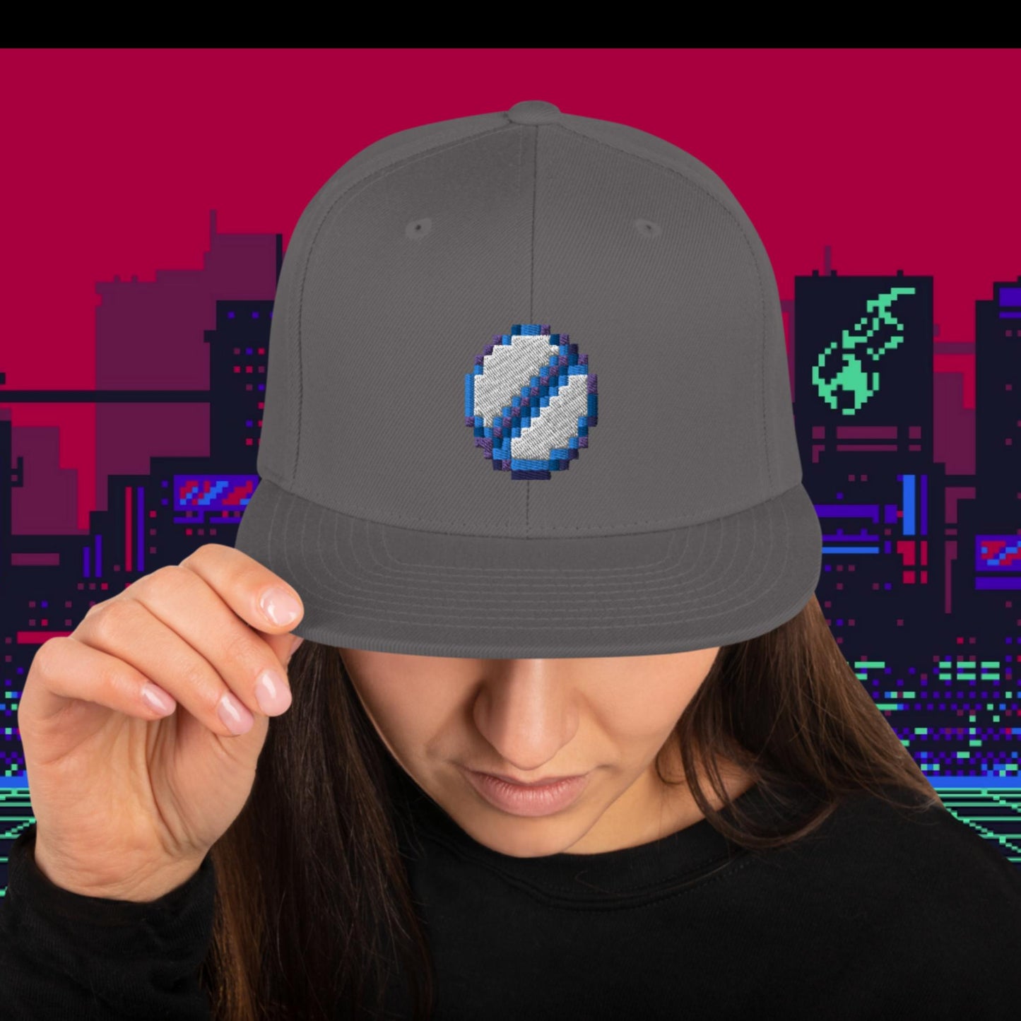 Pixel Pill Snapback Hat