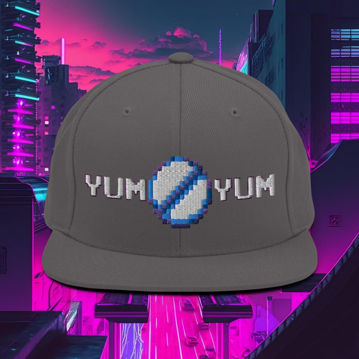 YumYum PixelPill Snapback Hat