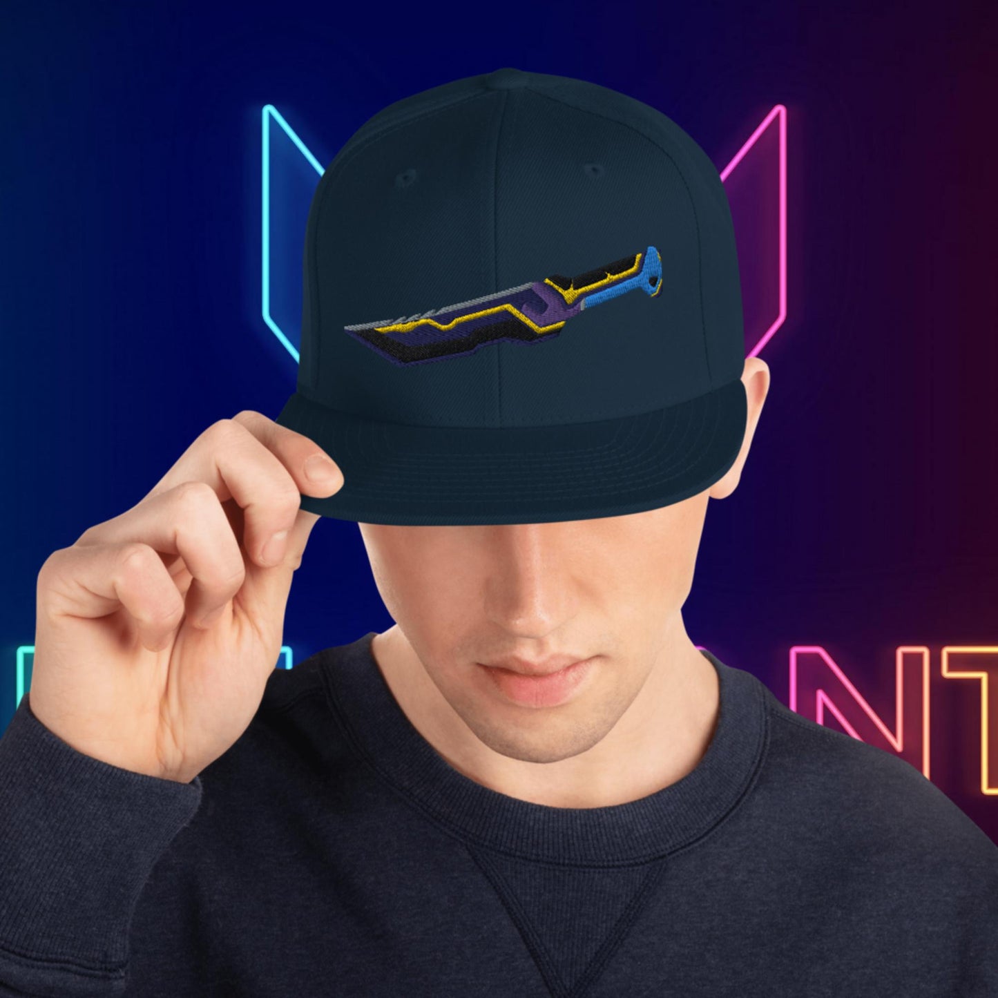 Glitchpop Dagger Snapback Hat