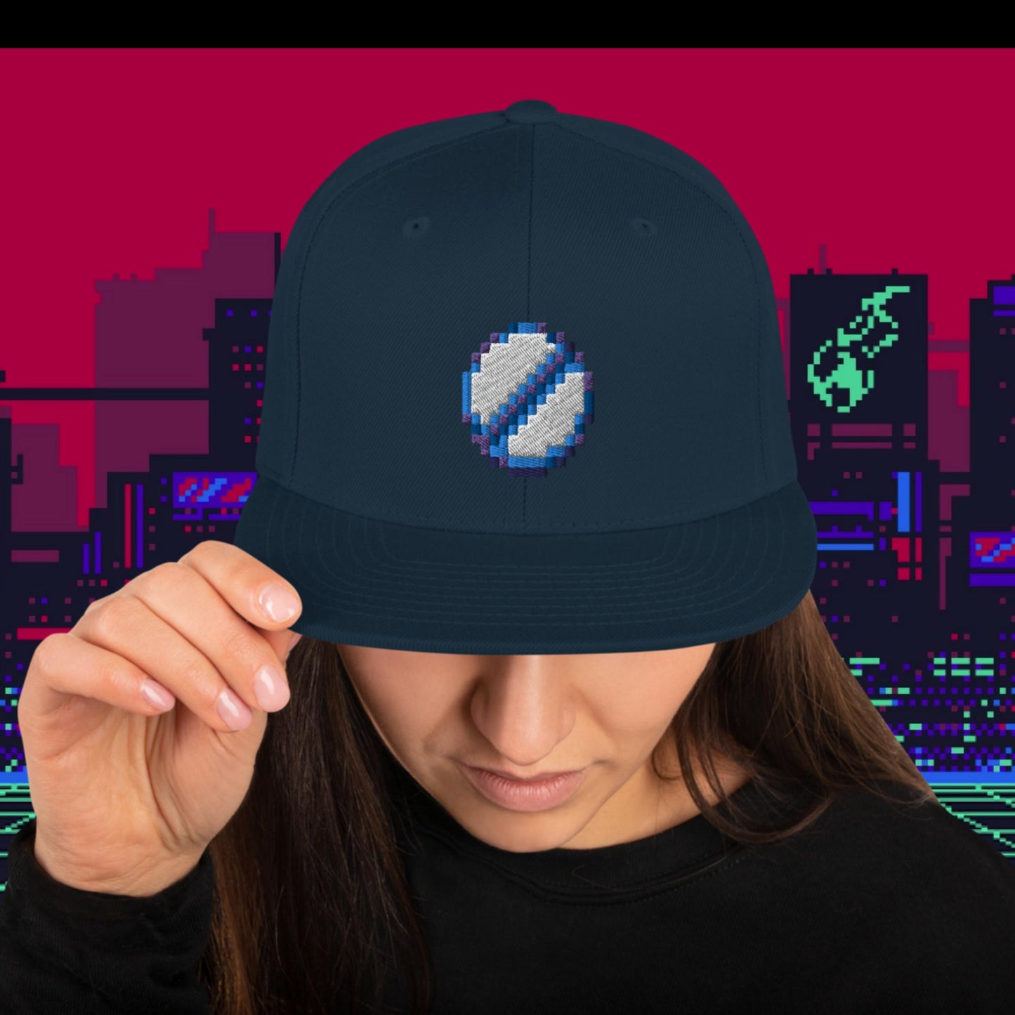 Pixel Pill Snapback Hat