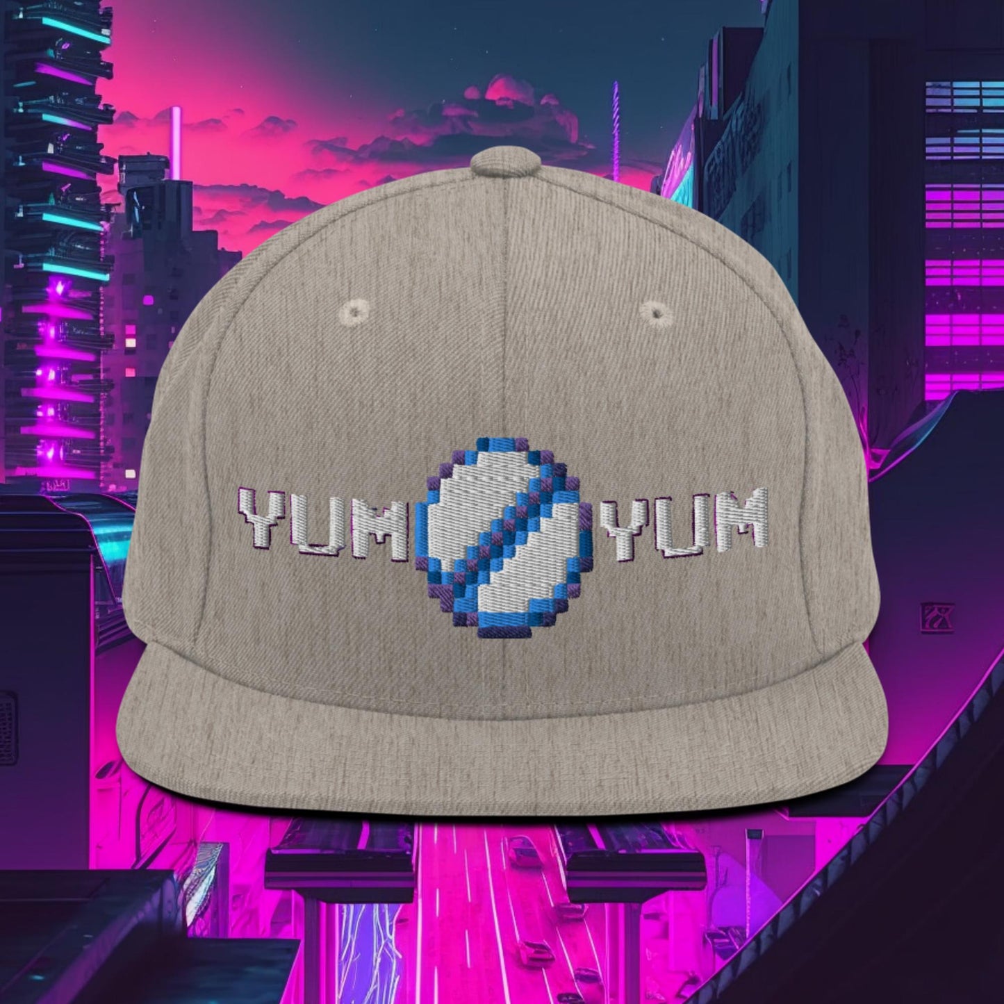 YumYum PixelPill Snapback Hat