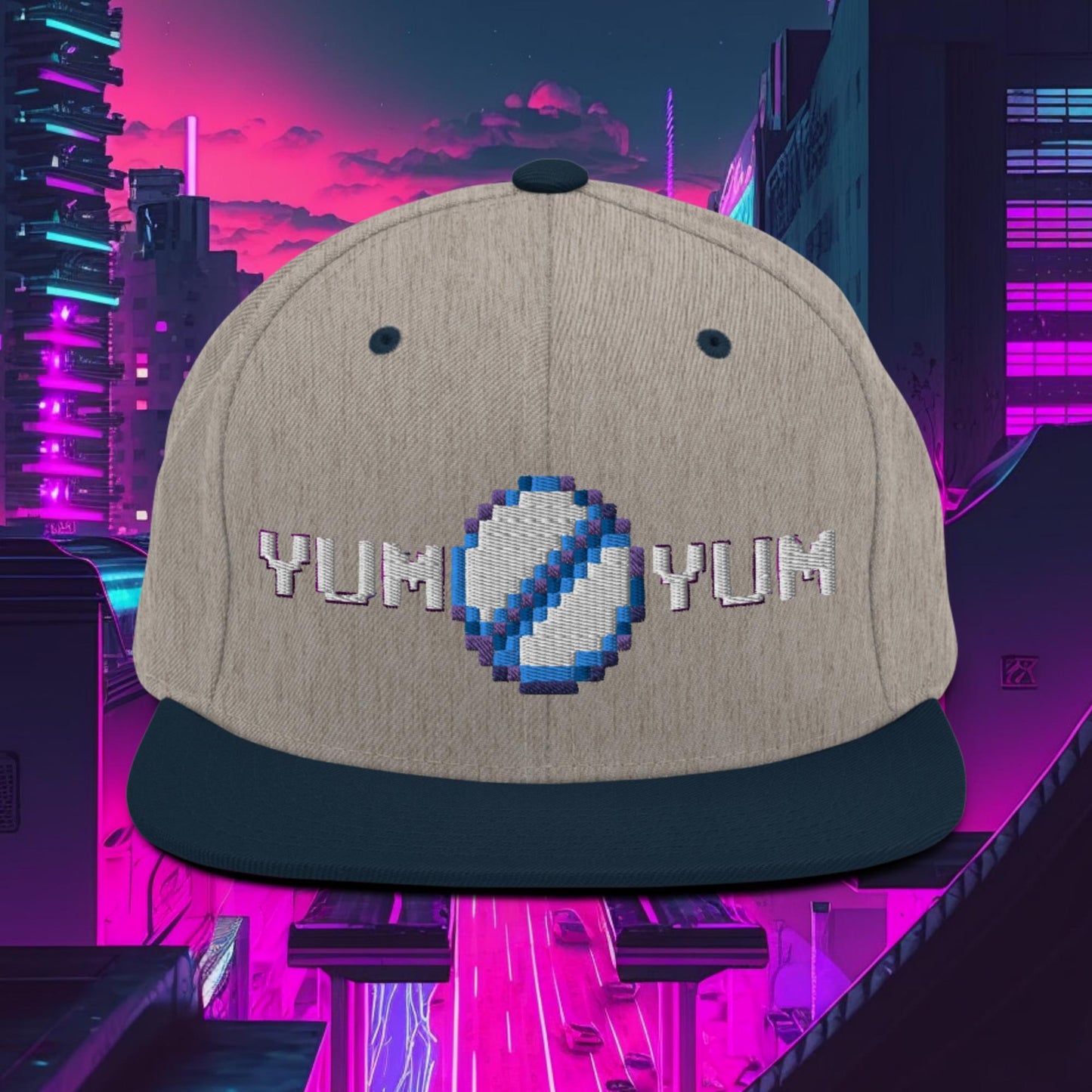 YumYum PixelPill Snapback Hat