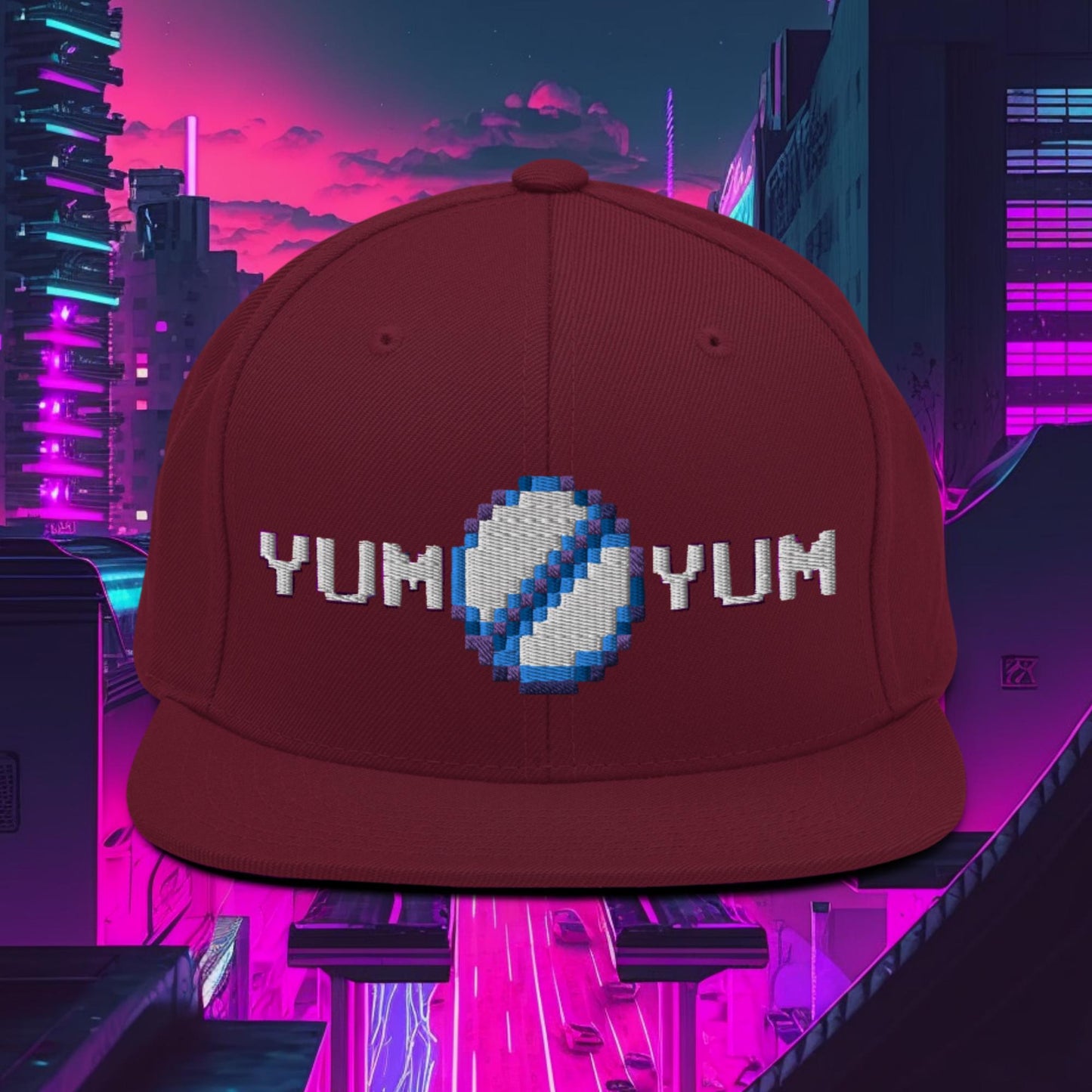 YumYum PixelPill Snapback Hat