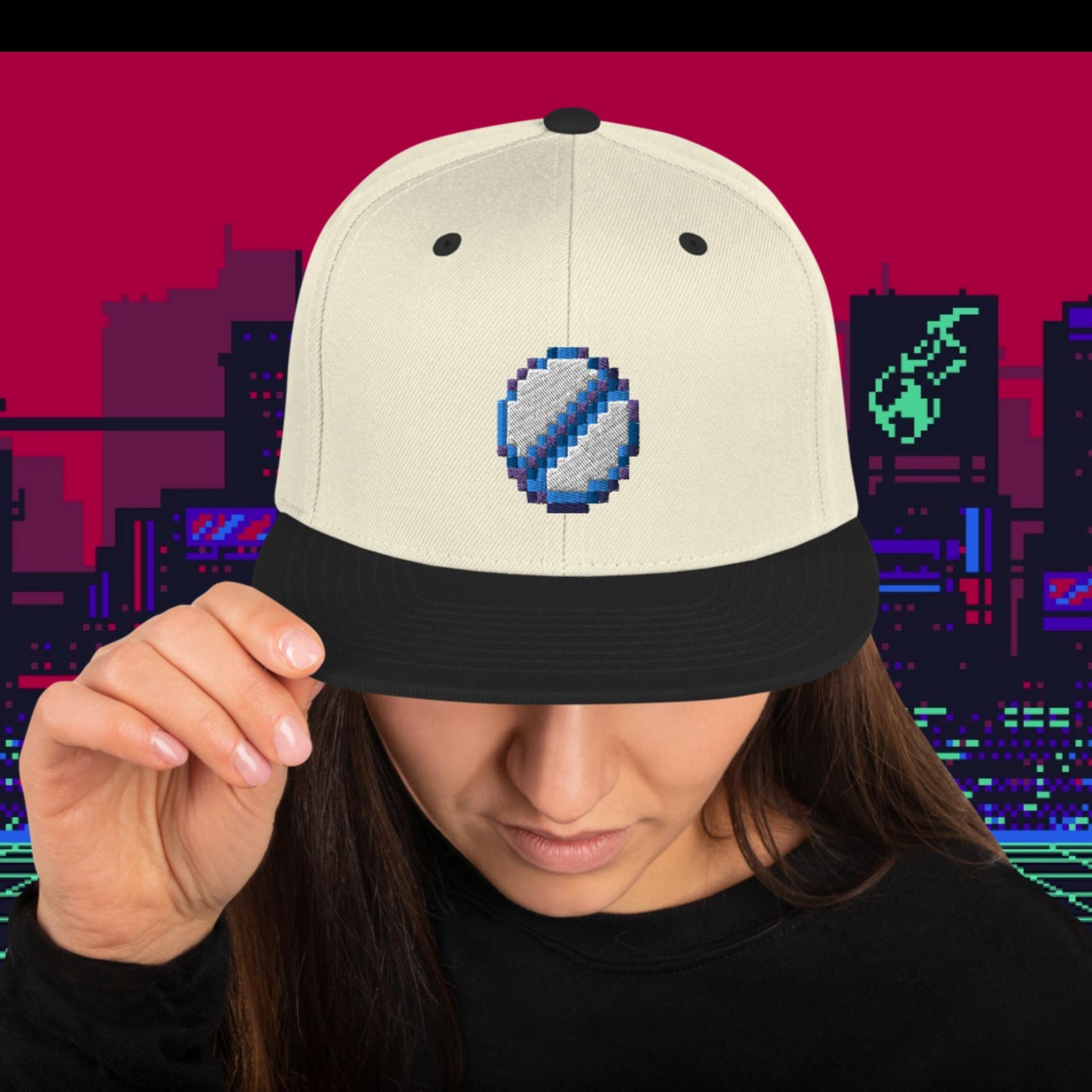 Pixel Pill Snapback Hat