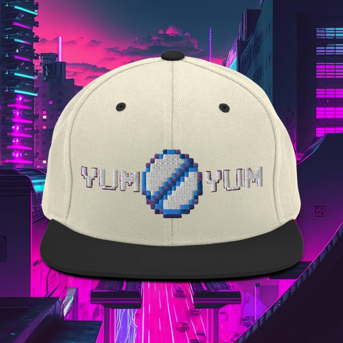 YumYum PixelPill Snapback Hat