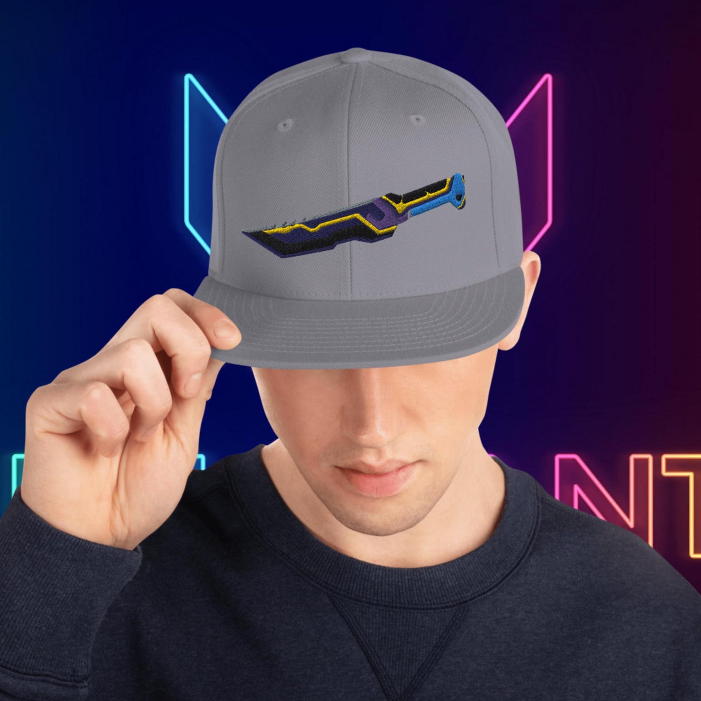 Glitchpop Dagger Snapback Hat